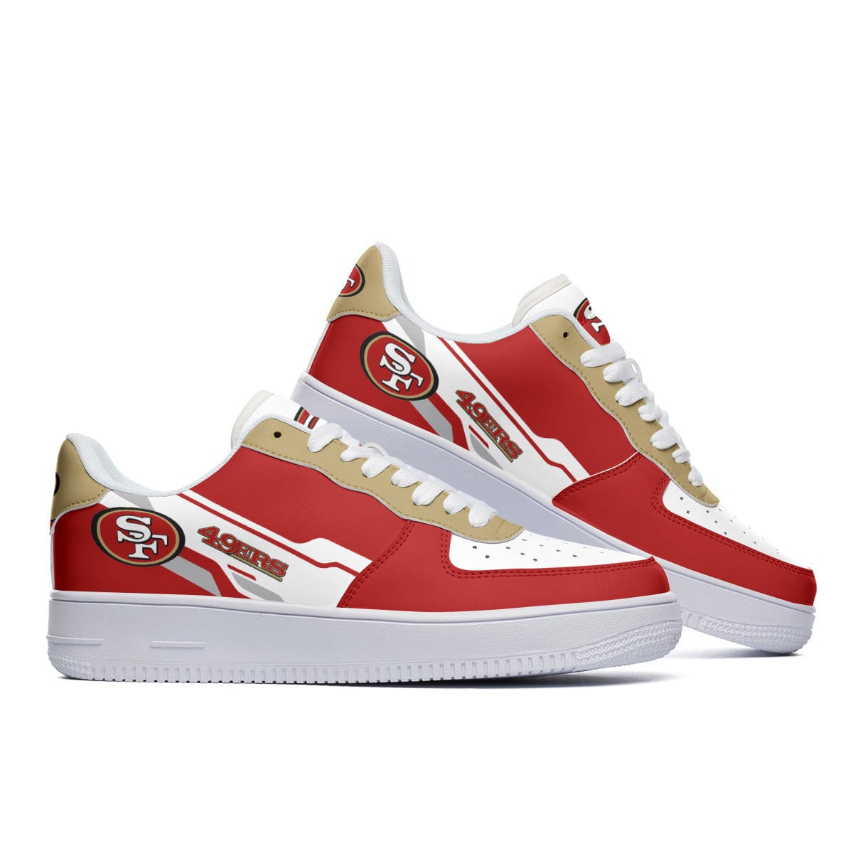 Footwearstorm San Francisco 49ers Air Low-Top Sneakers Shoes For Men And Women 120532