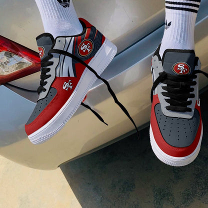 Footwearstorm San Francisco 49ers Air Low-Top Sneakers Shoes For Men And Women 12052
