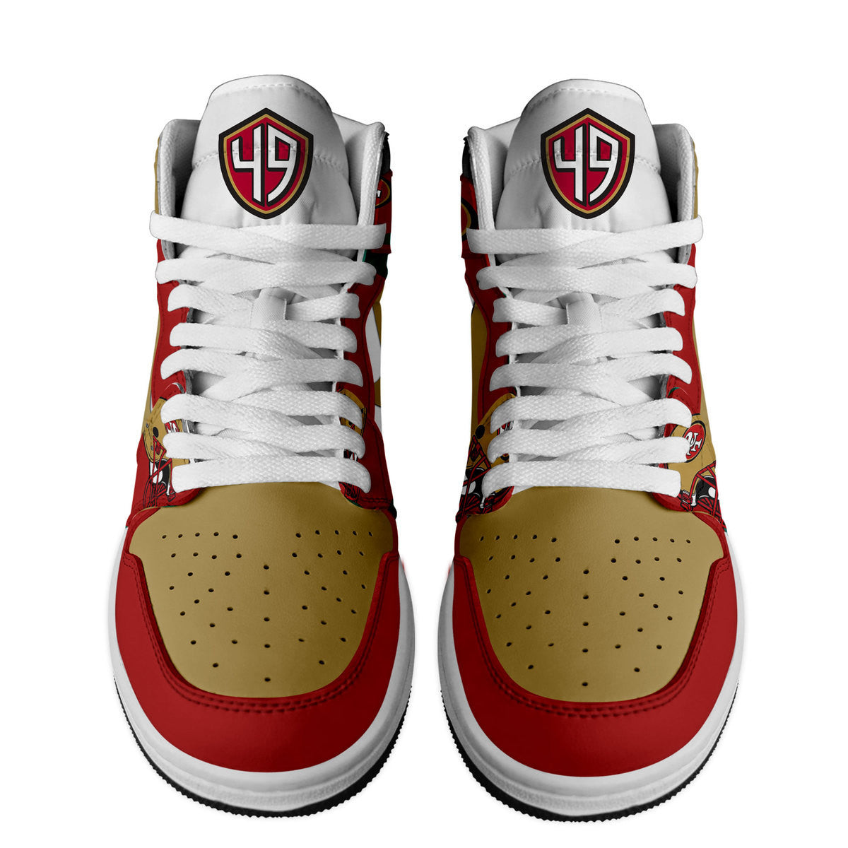 Footwearstorm San Francisco 49ers AJ1 High Sneakers Shoes For Men And Women 1