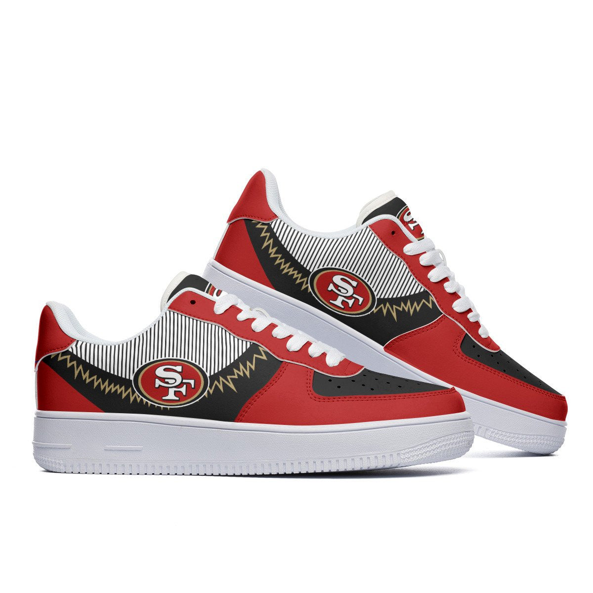 Footwearstorm San Francisco 49ers NFL Air Low-Top Sneakers Shoes For Men And Women 1205847