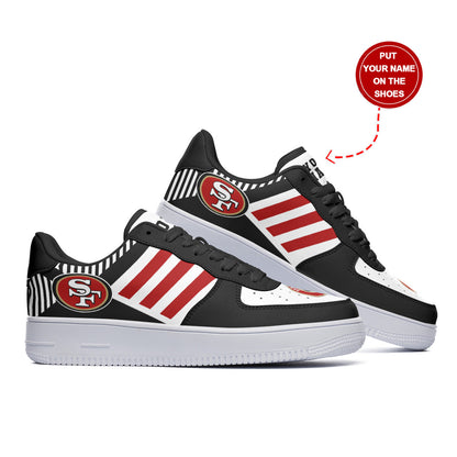 Footwearstorm San Francisco 49ers NFL Air Low-Top Sneakers Shoes For Men And Women 1205226