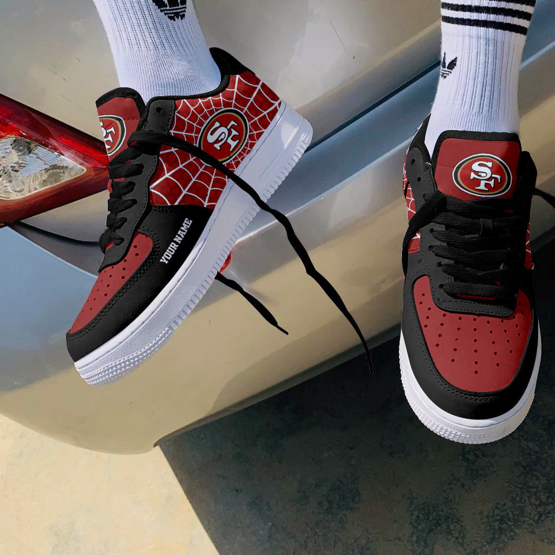 Footwearstorm San Francisco 49ers NFL Air Low-Top Sneakers Shoes For Men And Women 1205221