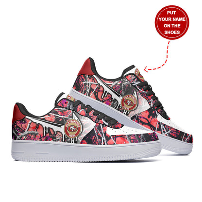 Footwearstorm San Francisco 49ers NFL Air Low-Top Sneakers Shoes For Men And Women 1205852