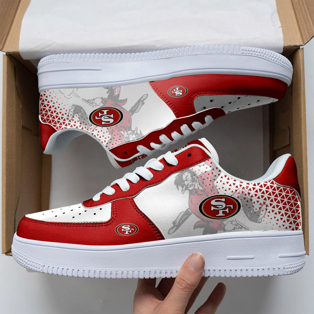 Footwearstorm San Francisco 49ers NFL Air Low-Top Sneakers Shoes For Men And Women 1205531