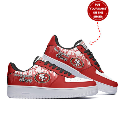 Footwearstorm San Francisco 49ers NFL Air Low-Top Sneakers Shoes For Men And Women 1205835
