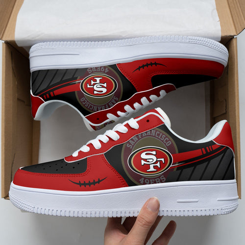 Footwearstorm San Francisco 49ers NFL Air Low-Top Sneakers Shoes For Men And Women 1205248