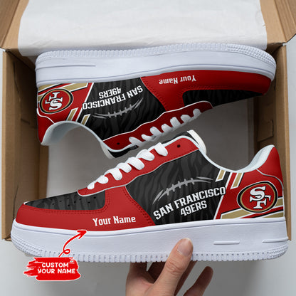 Footwearstorm San Francisco 49ers NFL Air Low-Top Sneakers Shoes For Men And Women 1205843