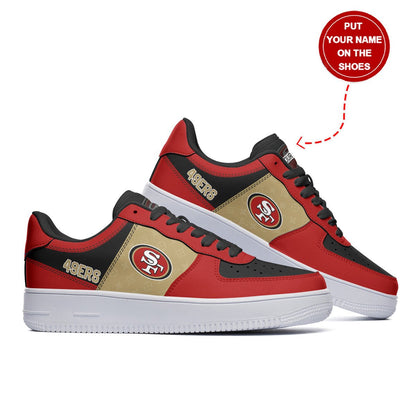 Footwearstorm San Francisco 49ers NFL Air Low-Top Sneakers Shoes For Men And Women 1205218