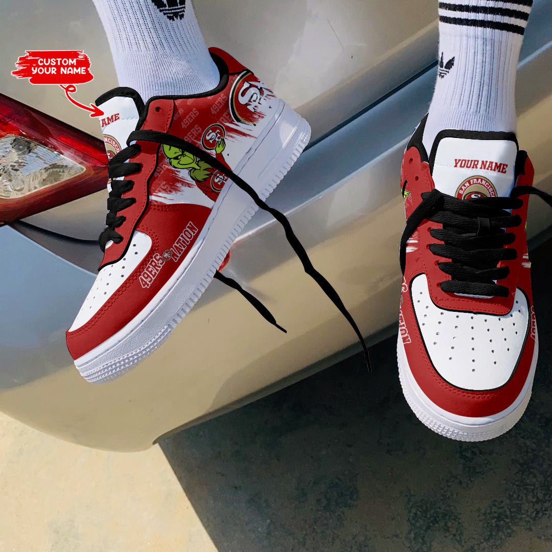 Footwearstorm San Francisco 49ers NFL Air Low-Top Sneakers Shoes For Men And Women 1205225