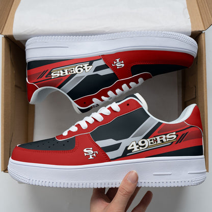 Footwearstorm San Francisco 49ers NFL Air Low-Top Sneakers Shoes For Men And Women 1205241