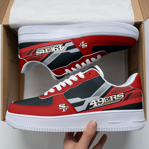 Footwearstorm San Francisco 49ers NFL Air Low-Top Sneakers Shoes For Men And Women 1205241