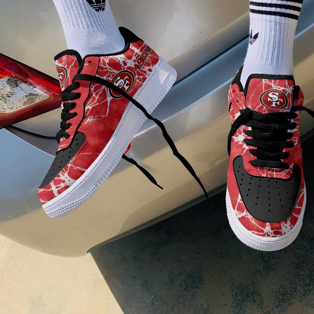 Footwearstorm San Francisco 49ers NFL Air Low-Top Sneakers Shoes For Men And Women 1205184