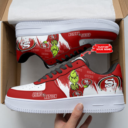Footwearstorm San Francisco 49ers NFL Air Low-Top Sneakers Shoes For Men And Women 1205856