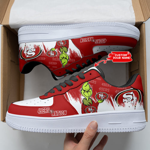 Footwearstorm San Francisco 49ers NFL Air Low-Top Sneakers Shoes For Men And Women 1205856