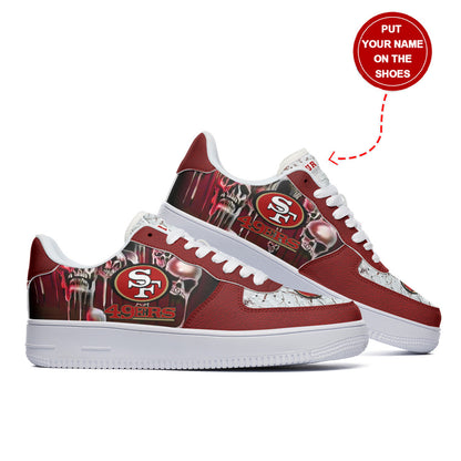 Footwearstorm San Francisco 49ers NFL Air Low-Top Sneakers Shoes For Men And Women 1205515