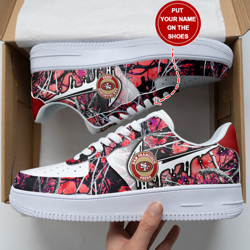 Footwearstorm San Francisco 49ers NFL Air Low-Top Sneakers Shoes For Men And Women 1205224