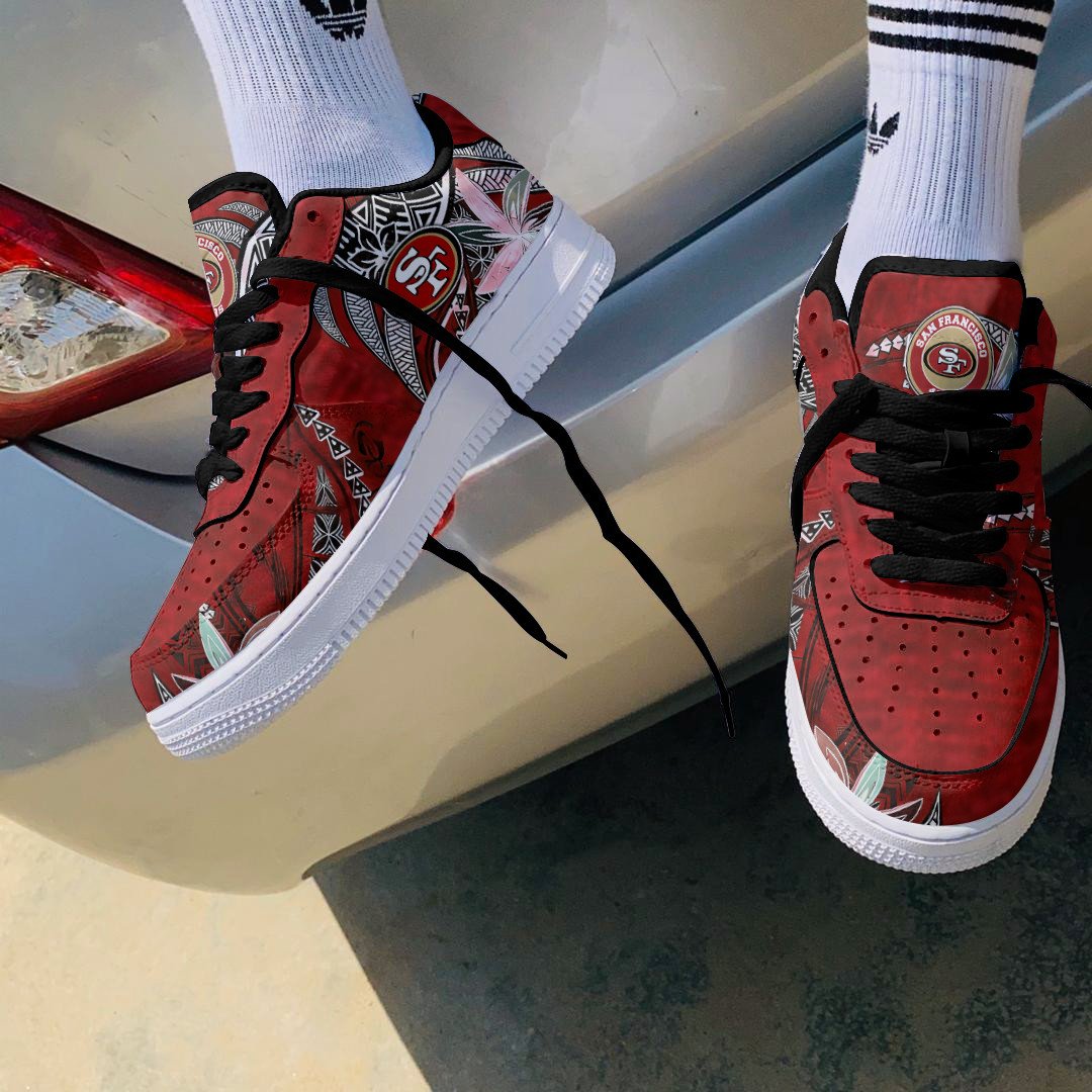 Footwearstorm San Francisco 49ers NFL Air Low-Top Sneakers Shoes For Men And Women 1205185