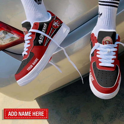 Footwearstorm San Francisco 49ers NFL Air Low-Top Sneakers Shoes For Men And Women 1205834