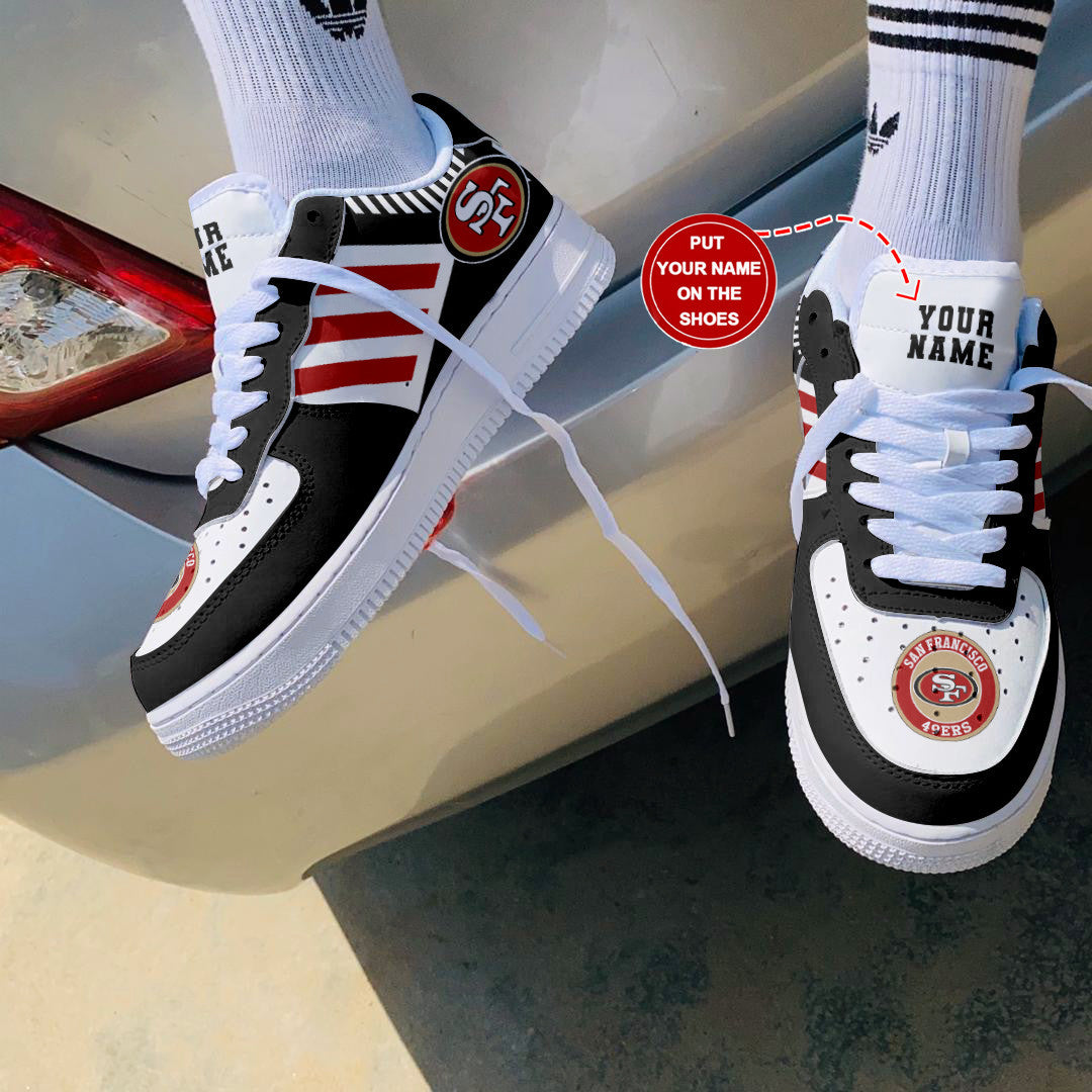 Footwearstorm San Francisco 49ers NFL Air Low-Top Sneakers Shoes For Men And Women 1205226