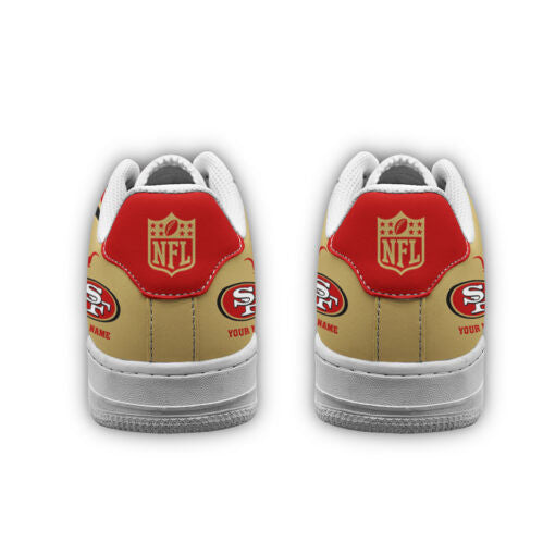 Footwearstorm San Francisco 49ers NFL Air Low-Top Sneakers Shoes For Men And Women 1205842