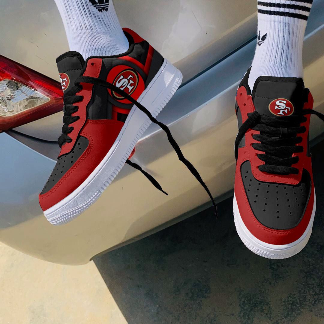 Footwearstorm San Francisco 49ers NFL Air Low-Top Sneakers Shoes For Men And Women 1205245