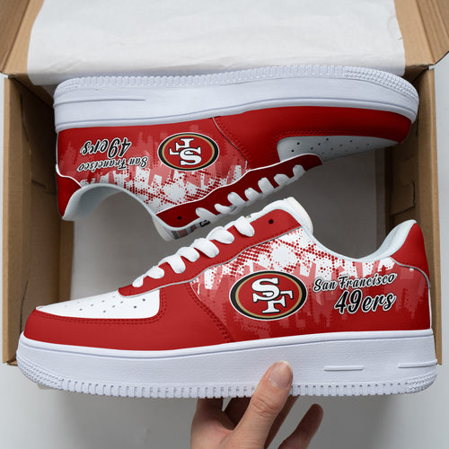 Footwearstorm San Francisco 49ers NFL Air Low-Top Sneakers Shoes For Men And Women 1205230