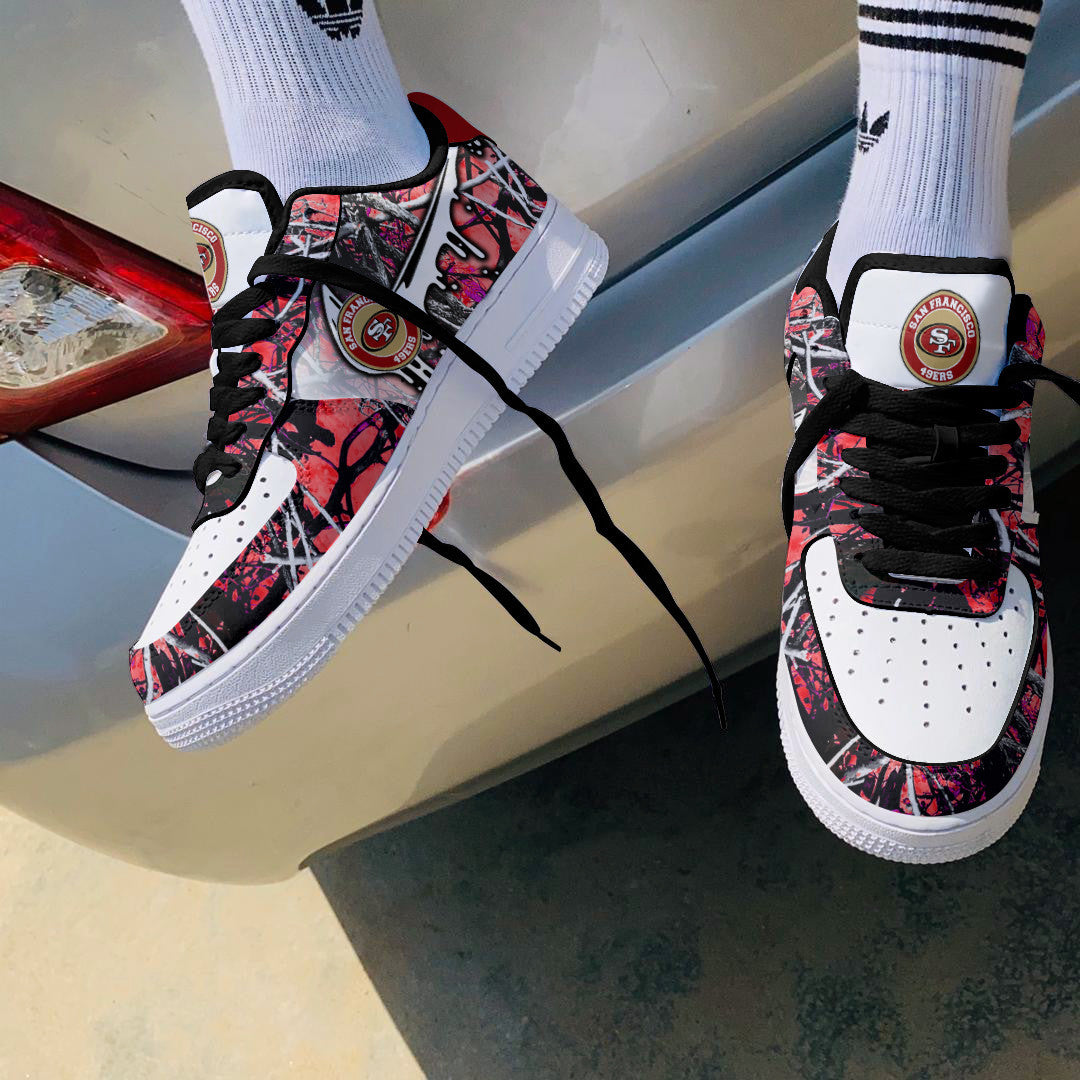 Footwearstorm San Francisco 49ers NFL Air Low-Top Sneakers Shoes For Men And Women 1205224