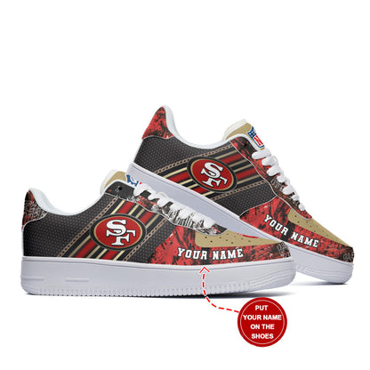 Footwearstorm San Francisco 49ers NFL Air Low-Top Sneakers Shoes For Men And Women 1205851