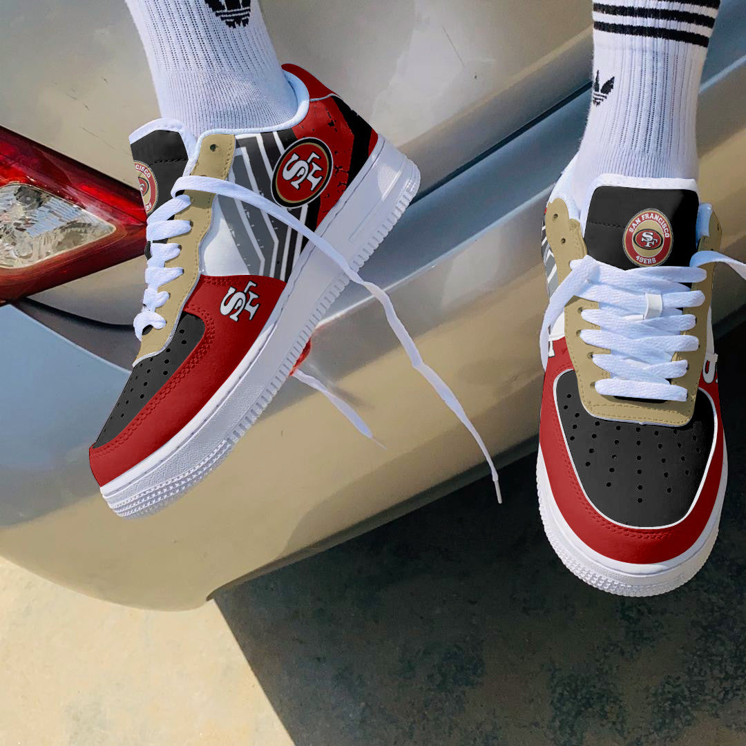 Footwearstorm San Francisco 49ers NFL Air Low-Top Sneakers Shoes For Men And Women 1205838