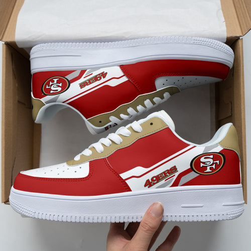 Footwearstorm San Francisco 49ers NFL Air Low-Top Sneakers Shoes For Men And Women 1205247