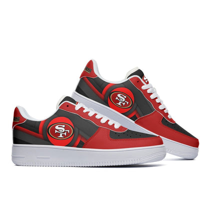 Footwearstorm San Francisco 49ers NFL Air Low-Top Sneakers Shoes For Men And Women 1205245