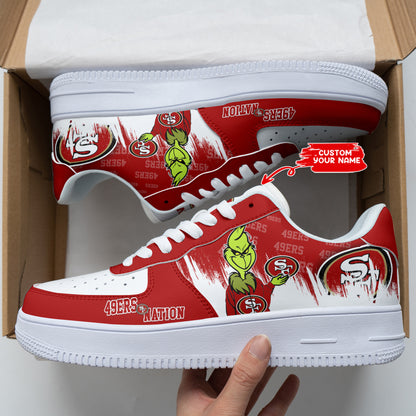Footwearstorm San Francisco 49ers NFL Air Low-Top Sneakers Shoes For Men And Women 1205856