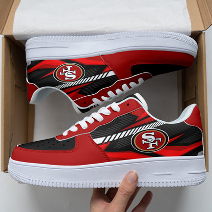 Footwearstorm San Francisco 49ers NFL Air Low-Top Sneakers Shoes For Men And Women 1205244