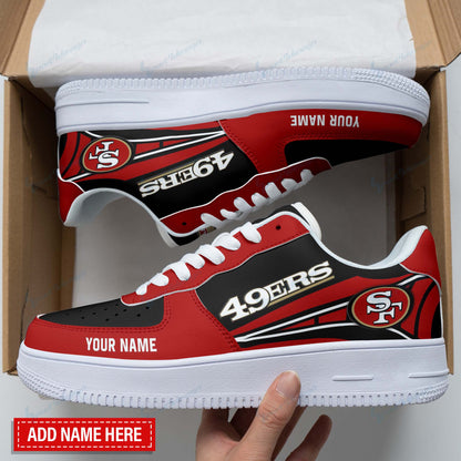 Footwearstorm San Francisco 49ers NFL Air Low-Top Sneakers Shoes For Men And Women 1205834