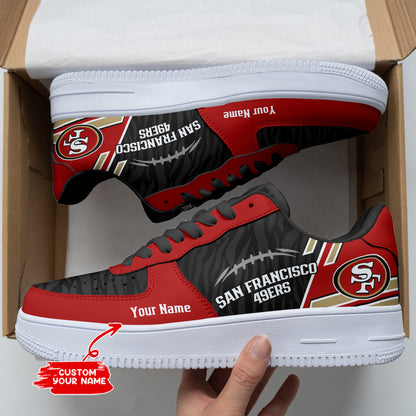 Footwearstorm San Francisco 49ers NFL Air Low-Top Sneakers Shoes For Men And Women 1205222