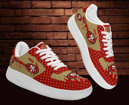 Footwearstorm San Francisco 49ers NFL Air Low-Top Sneakers Shoes For Men And Women 1205842