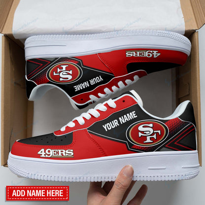Footwearstorm San Francisco 49ers NFL Air Low-Top Sneakers Shoes For Men And Women 1205235