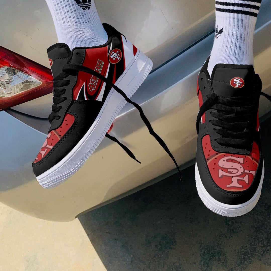 Footwearstorm San Francisco 49ers NFL Air Low-Top Sneakers Shoes For Men And Women 1205829