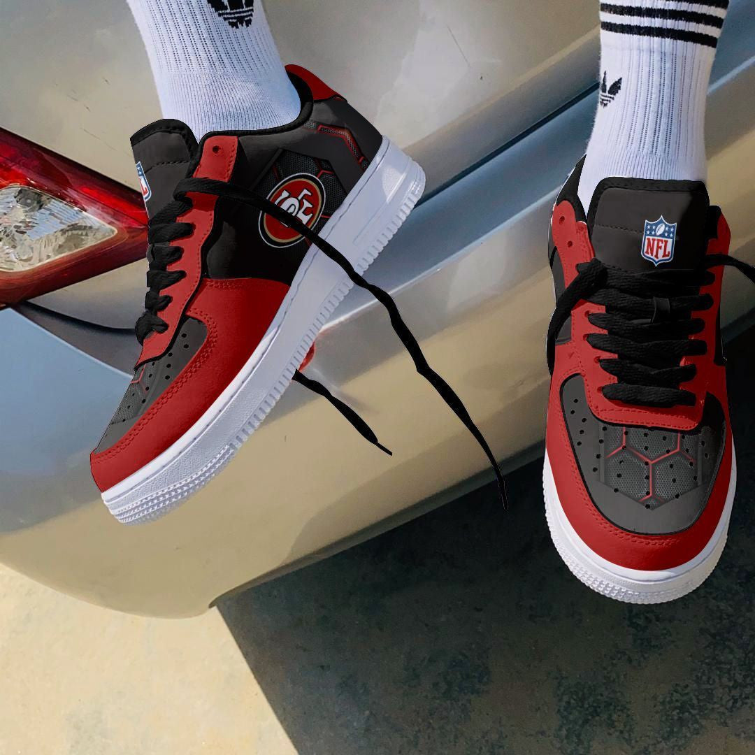 Footwearstorm San Francisco 49ers NFL Air Low-Top Sneakers Shoes For Men And Women 1205530