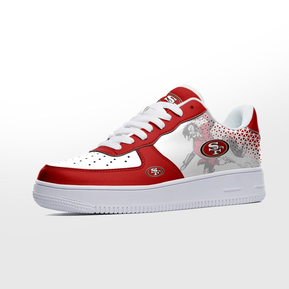 Footwearstorm San Francisco 49ers NFL Air Low-Top Sneakers Shoes For Men And Women 1205531