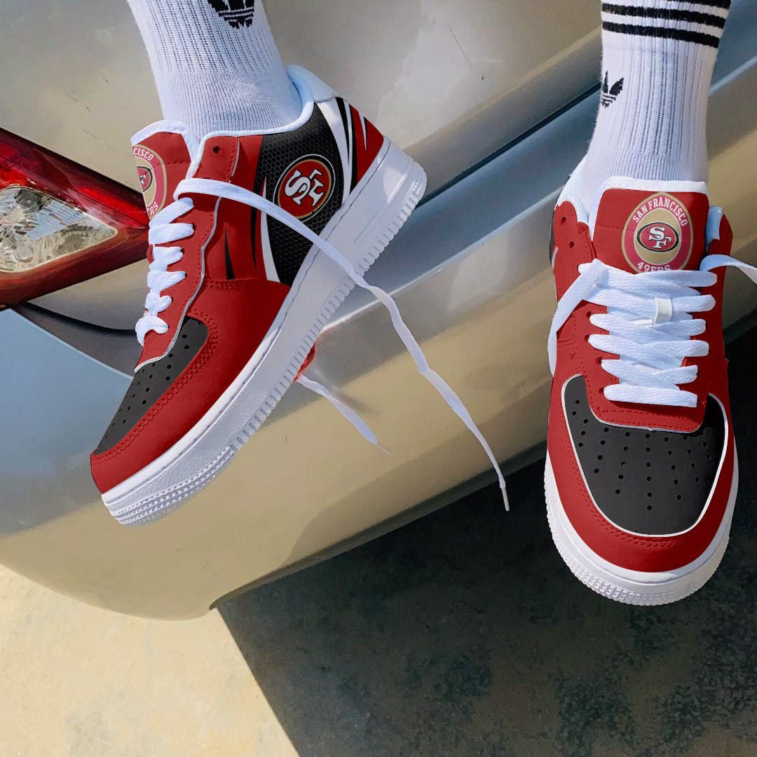 Footwearstorm San Francisco 49ers NFL Air Low-Top Sneakers Shoes For Men And Women 1205242