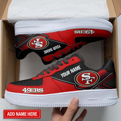 Footwearstorm San Francisco 49ers NFL Air Low-Top Sneakers Shoes For Men And Women 1205235