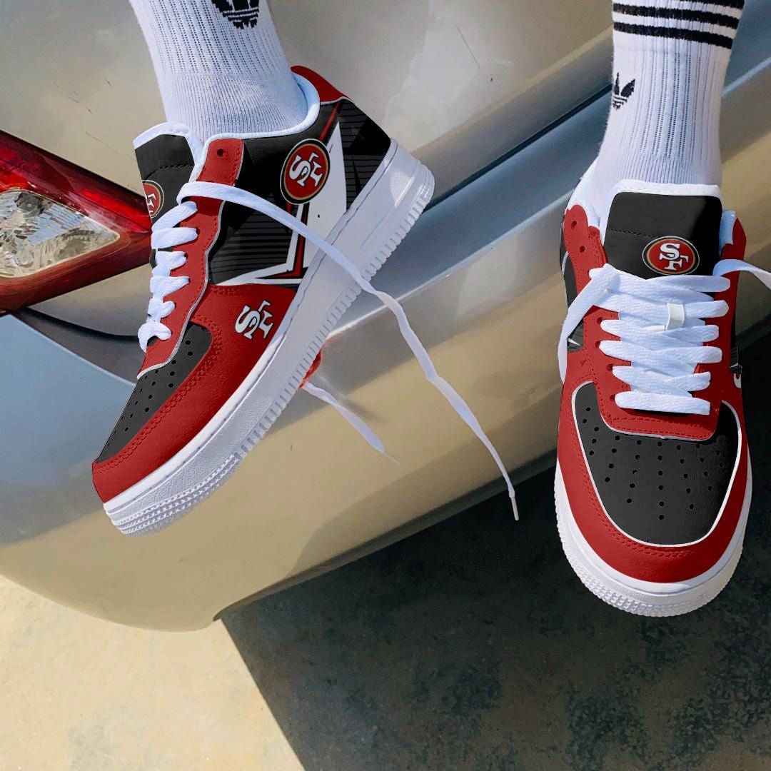 Footwearstorm San Francisco 49ers NFL Air Low-Top Sneakers Shoes For Men And Women 1205827