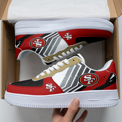 Footwearstorm San Francisco 49ers NFL Air Low-Top Sneakers Shoes For Men And Women 1205838