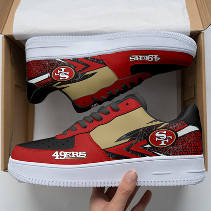 Footwearstorm San Francisco 49ers NFL Air Low-Top Sneakers Shoes For Men And Women 1205234