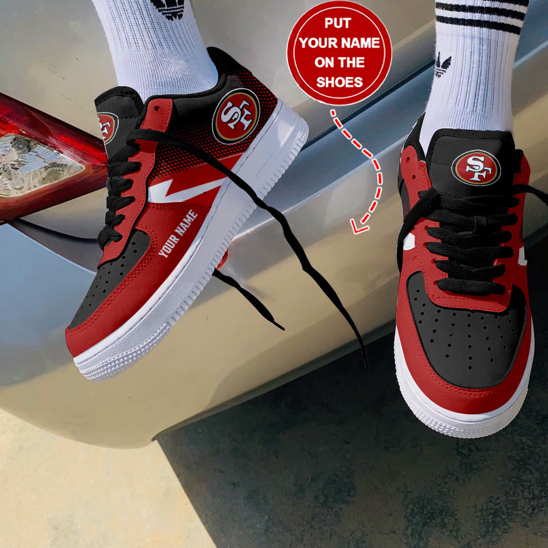 Footwearstorm San Francisco 49ers NFL Air Low-Top Sneakers Shoes For Men And Women 1205836