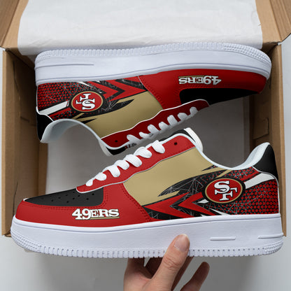 Footwearstorm San Francisco 49ers NFL Air Low-Top Sneakers Shoes For Men And Women 1205234