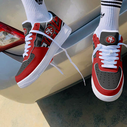 Footwearstorm San Francisco 49ers NFL Air Low-Top Sneakers Shoes For Men And Women 1205240