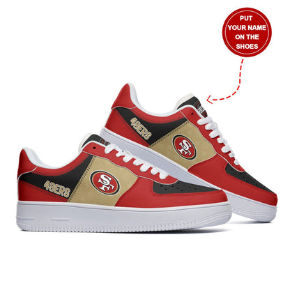 Footwearstorm San Francisco 49ers NFL Air Low-Top Sneakers Shoes For Men And Women 1205218