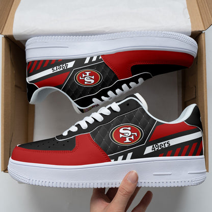 Footwearstorm San Francisco 49ers NFL Air Low-Top Sneakers Shoes For Men And Women 1205243